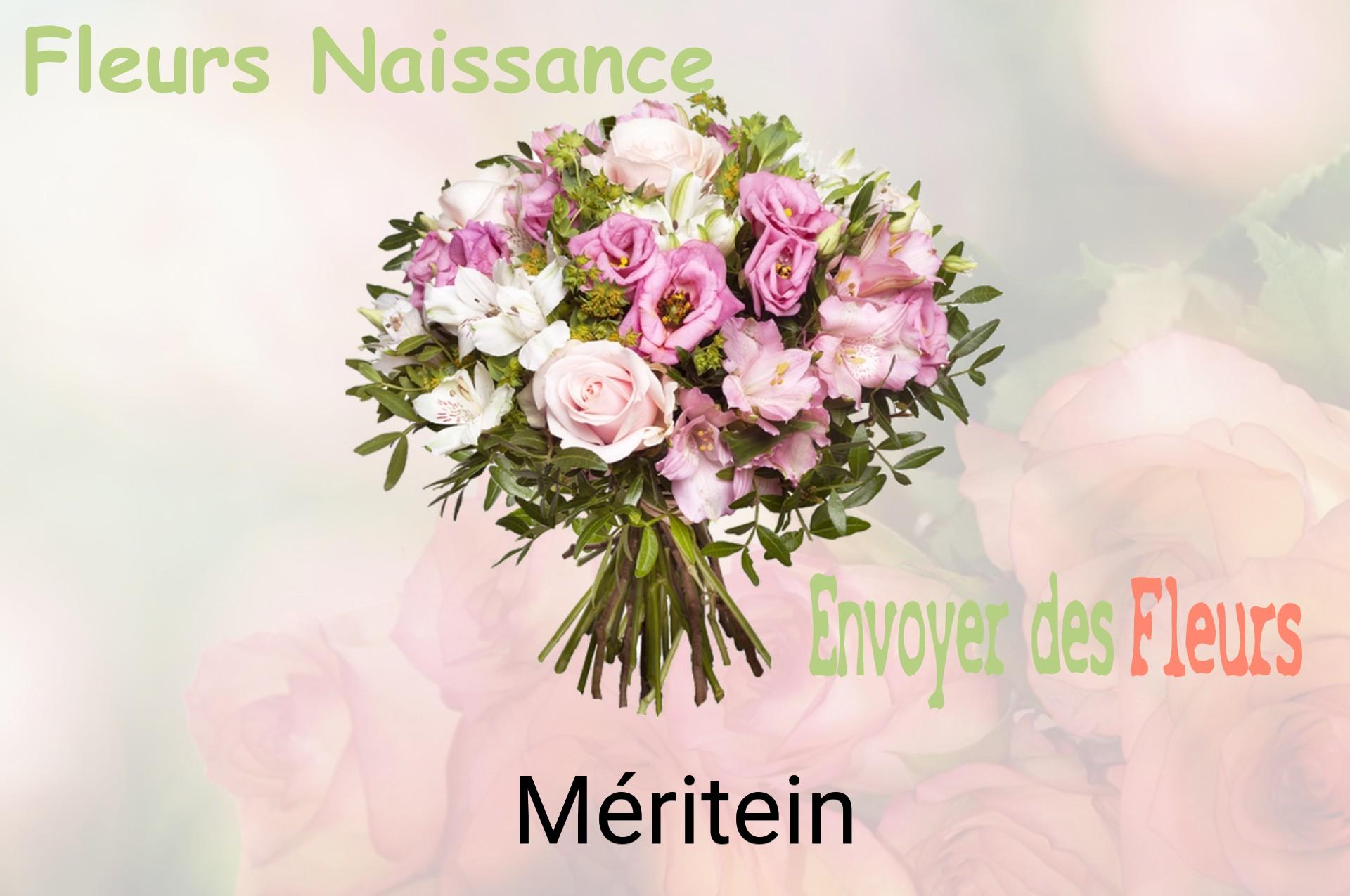 Bouquet de fleurs de naissance livré à Méritein